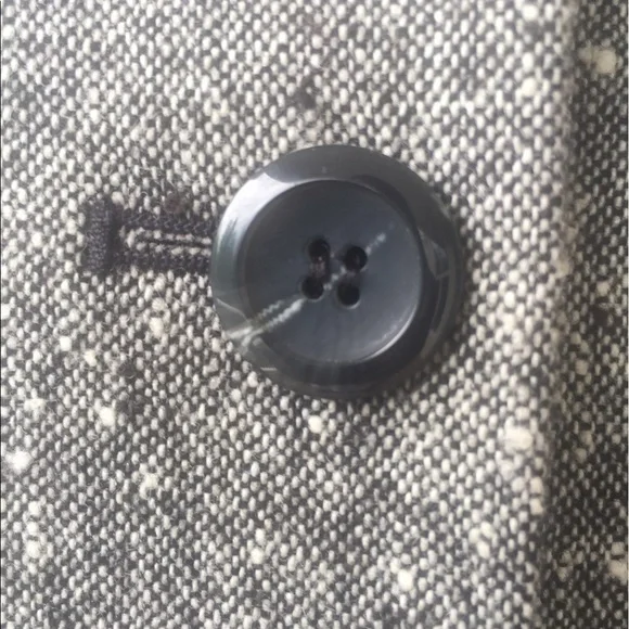 Pendleton Size 8 Charcoal Blazer with Leather trim - Picture 8 of 8